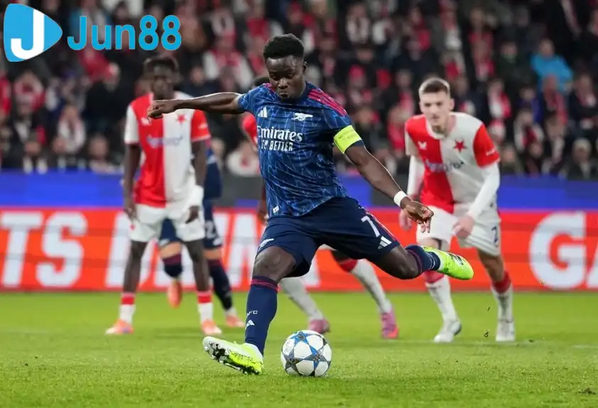 Arsenal Có Khả Năng Giành Chiến Thắng Tại Champions League Mùa Giải 2025/26? 1 Trang Chủ Jun88.com #1 Việt Nam Saka đã tìm lại cảm giác ghi bàn - Ảnh: @Arsenal